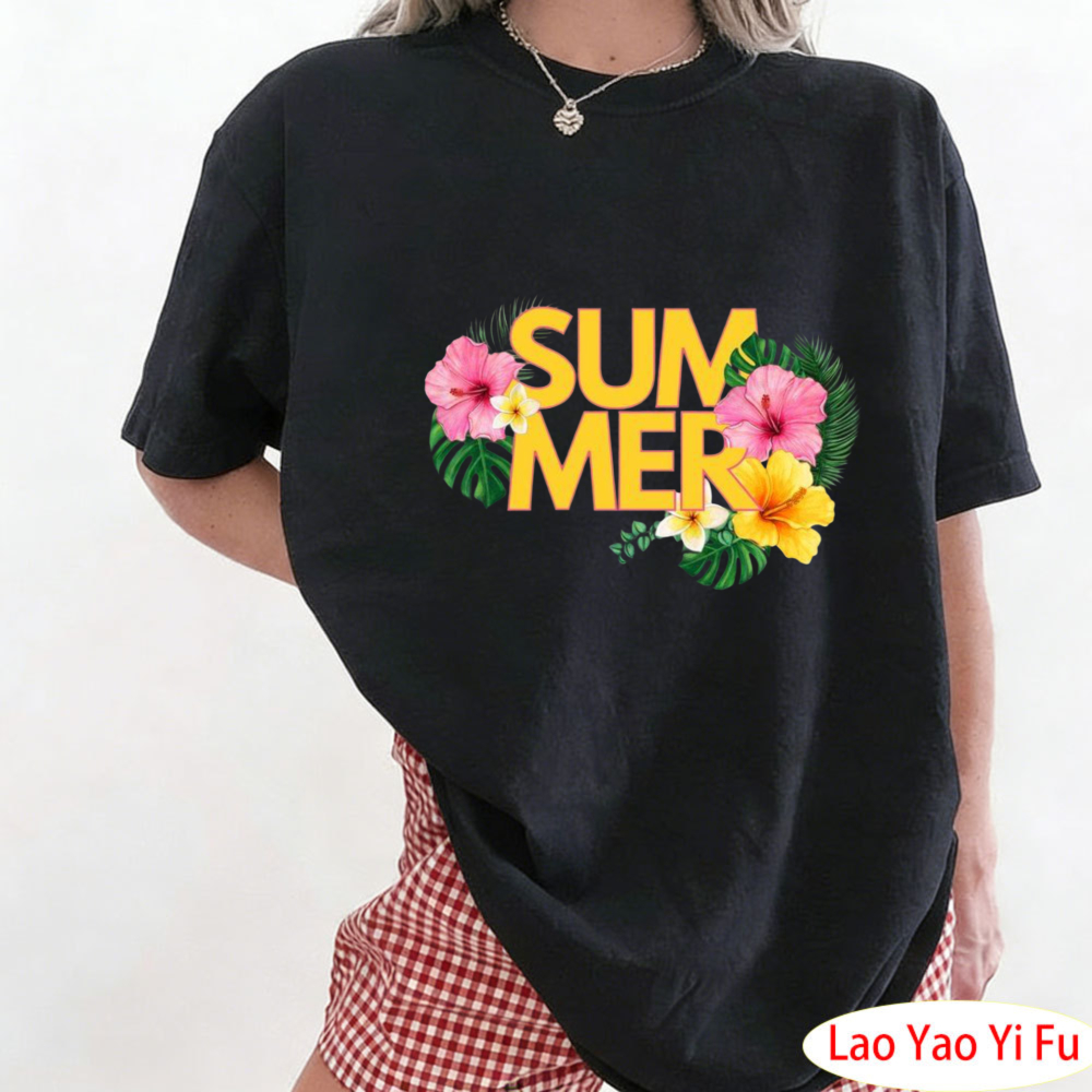 Resort Shirt Floral - Camiseta Floral Tropical de Verão com