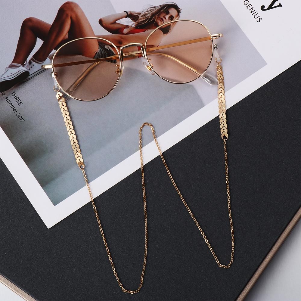 Sunglass Retainer Cord - Pérola acrílica e cristal Óculos de