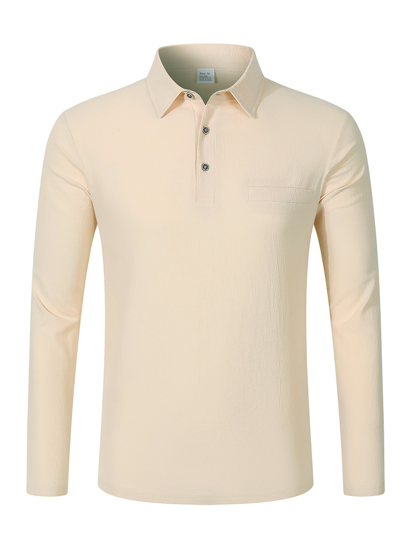 Camisa Polo Masculina de Linho - Linen Shirt Breathable avaliação e preço