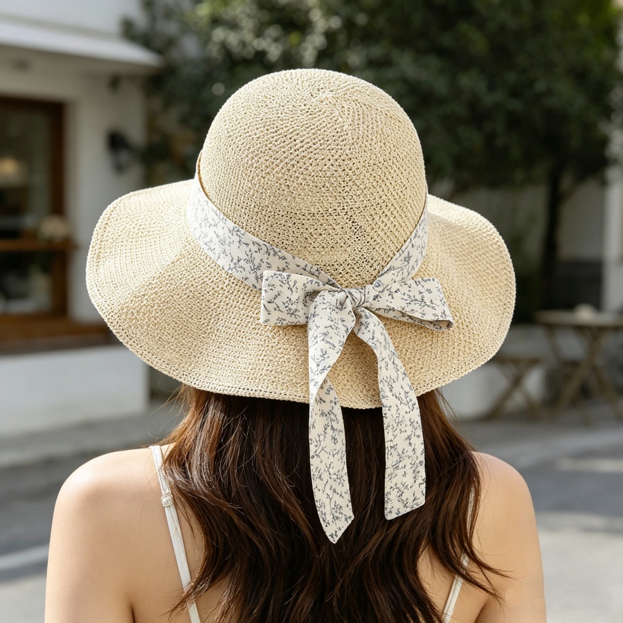 Chapéu de Palha Estilo Coreano - Bucket Hat Straw avaliação e preço