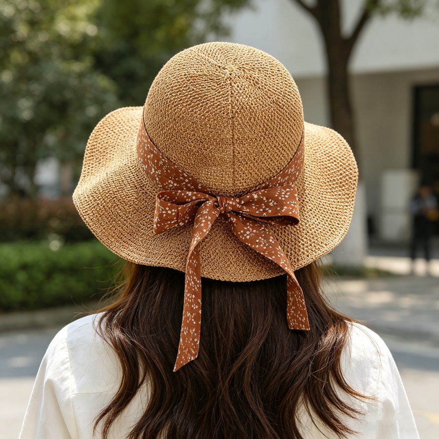 Chapéu de Palha Estilo Coreano - Bucket Hat Straw avaliação e preço