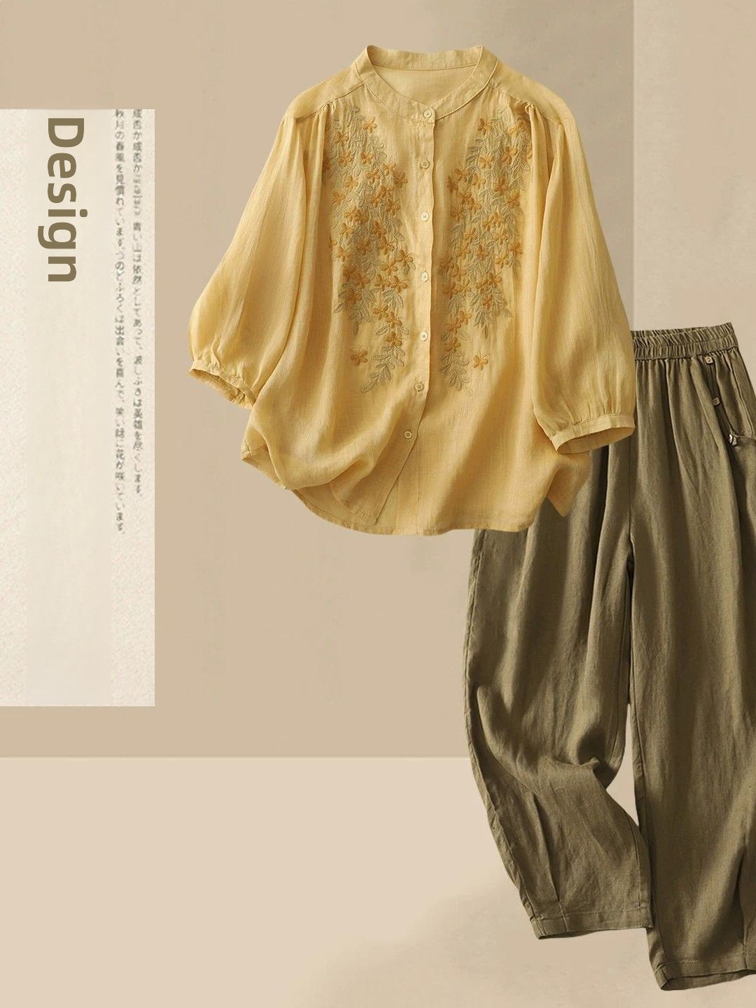 Conjunto Casual de Verão em Al - Linen Shirt Breathable avaliação e preço