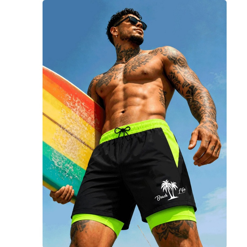 Shorts de praia masculinos, le - Trunks Board Surf avaliação e preço